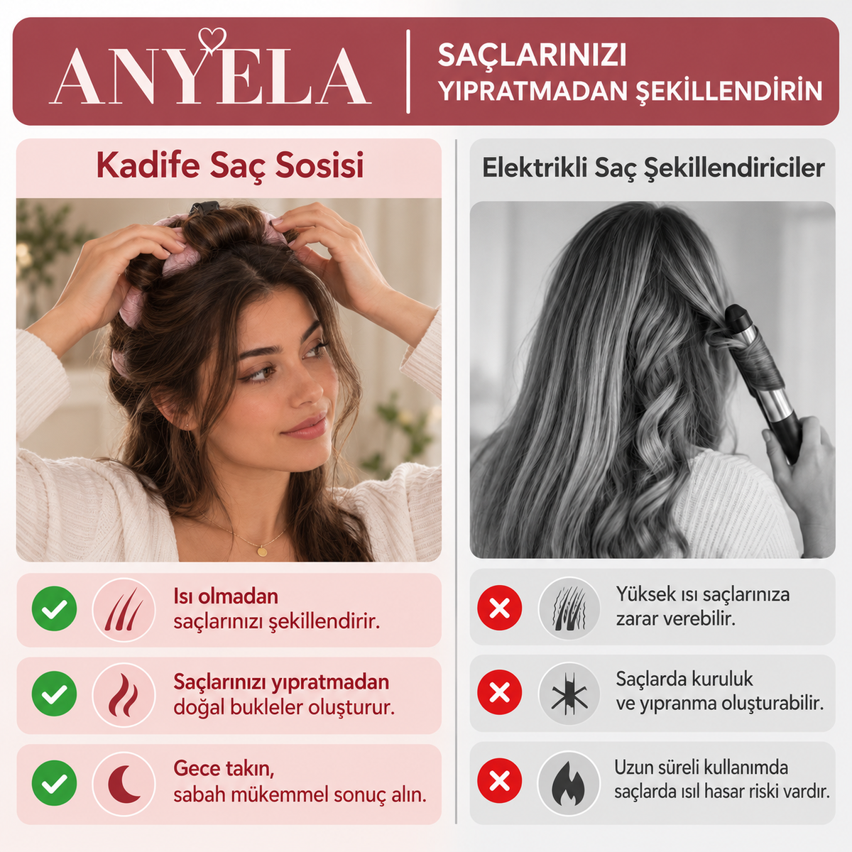 Anyela™ Bukle Saç